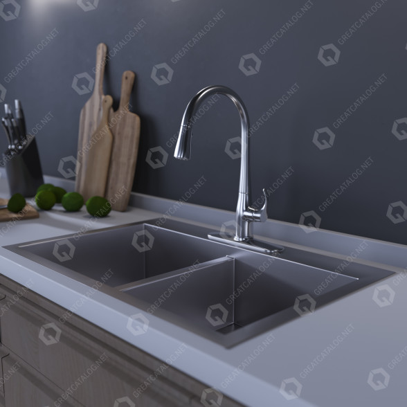 Змішувач Kohler K-596 Simplice 3D модель