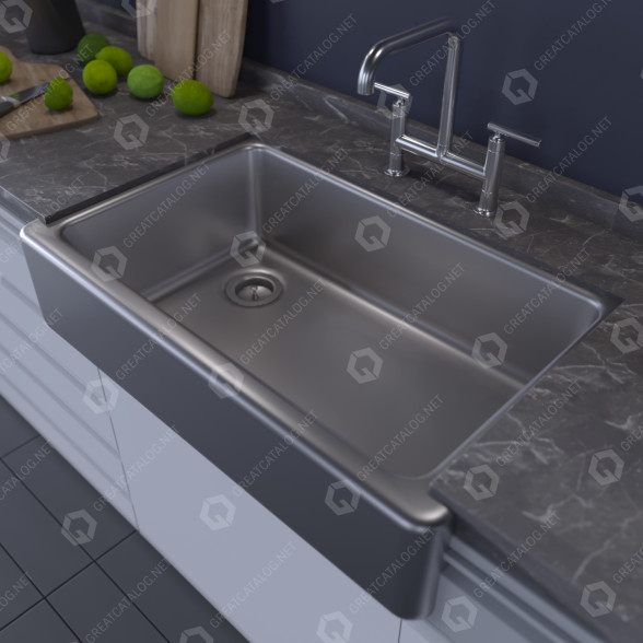 Мийка Kohler K-6489 Whitehaven 3D модель