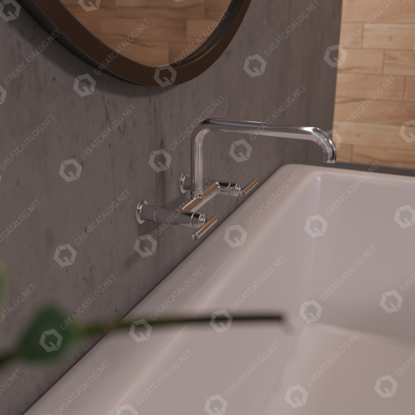 Grifo Kohler K-7549-4 Purist Modelo 3D