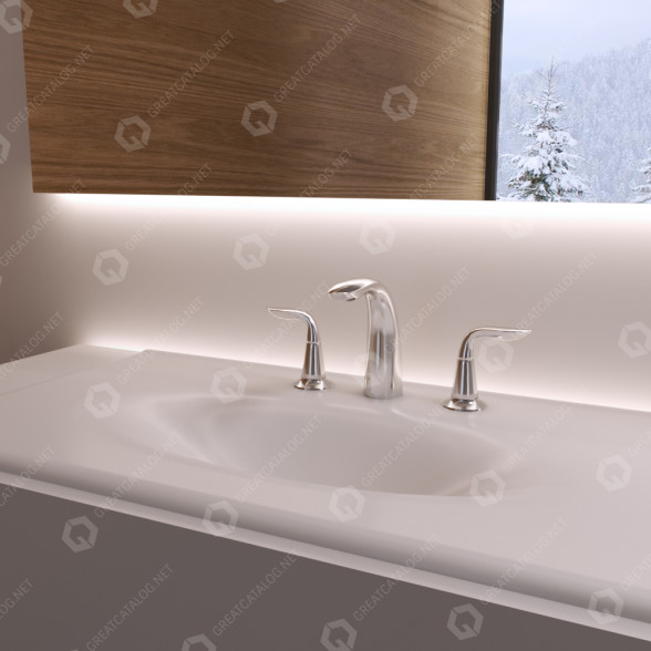 Умивальник Kohler Iron/Impressions 3D модель
