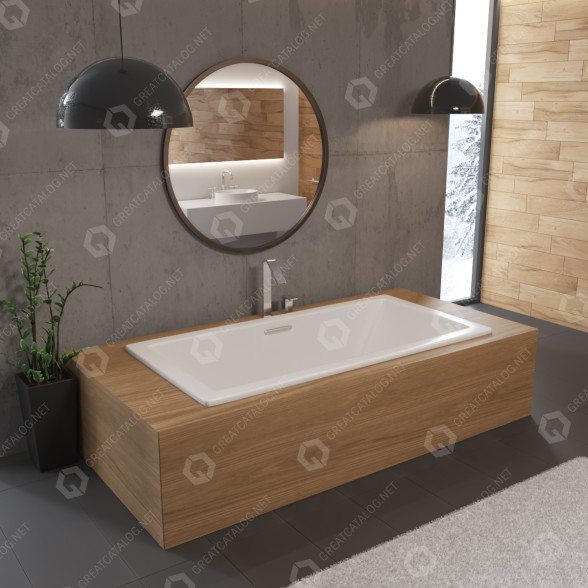Bañera Kohler K-1834 Underscore Modelo 3D