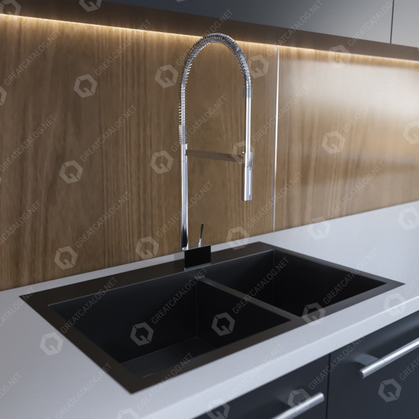 Змішувач Axor Citterio Semi Pro 3D модель