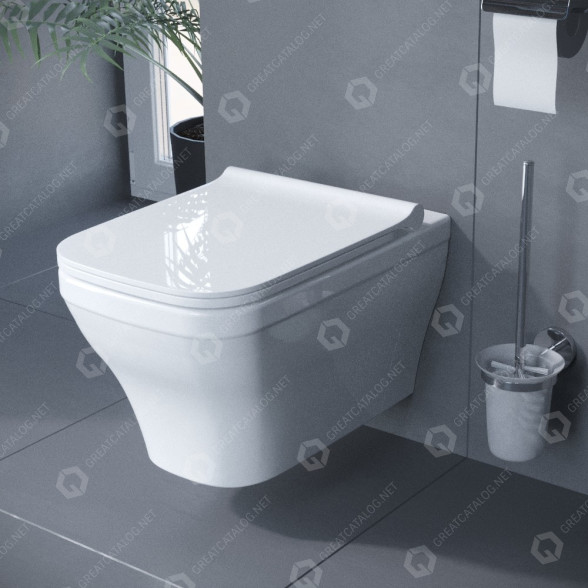 Toilette Koller Pool Kvadro 3D-Modell
