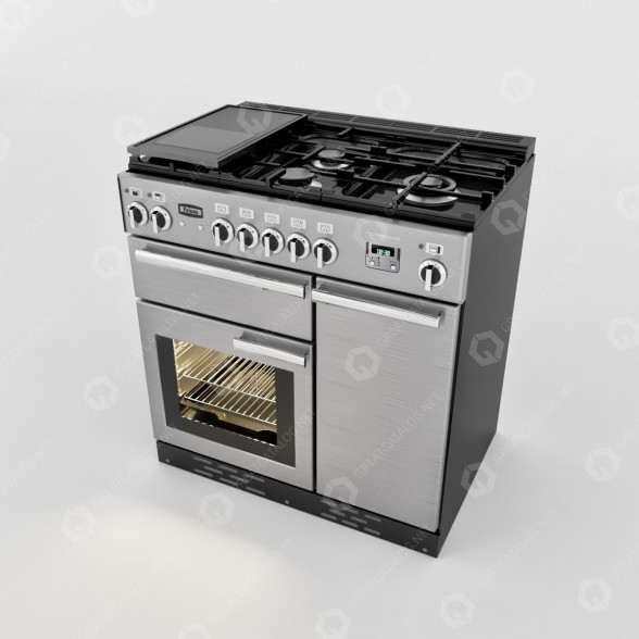 Плита Falcon Kitchener SS 90cm Dual Fuel Stove-S9 3D модель
