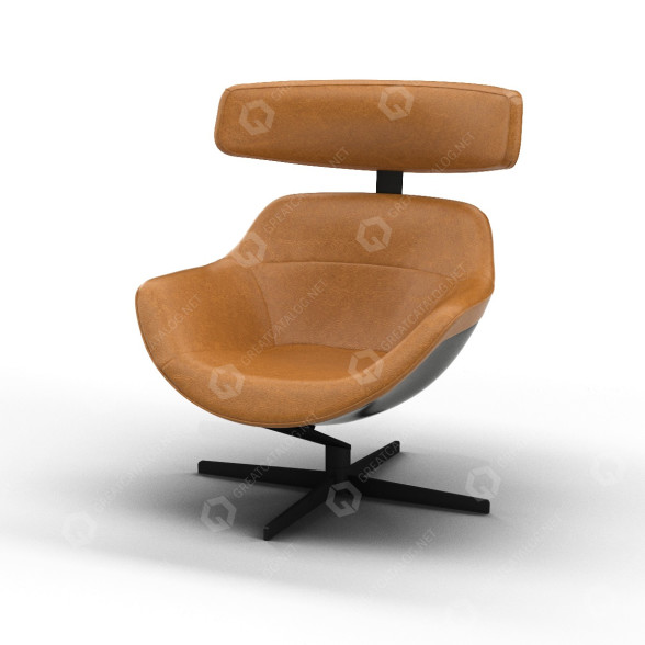 Крісло Cassina Auckland 3D модель