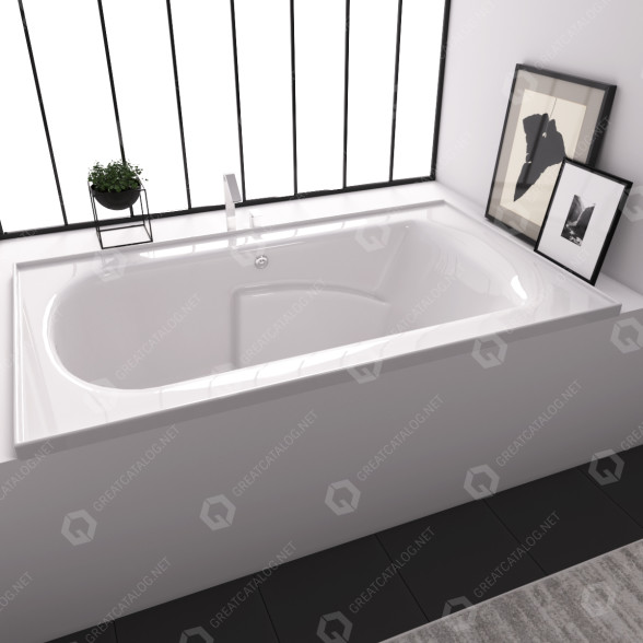 Ванна Sterling Plumbing Lawson 7127 3D модель