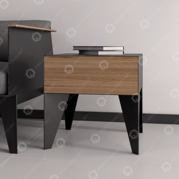 Stolik nocny Odesd2 E11 model 3D