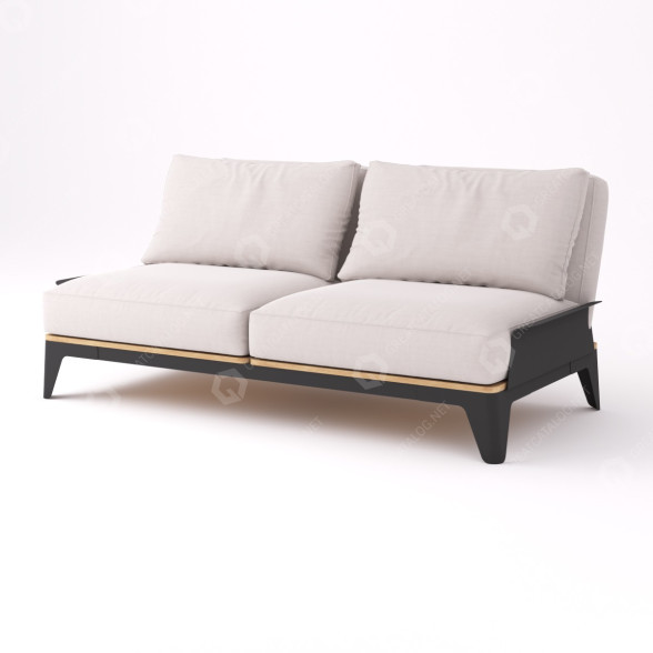 Sofa Drommel Bjorn Grey model 3D