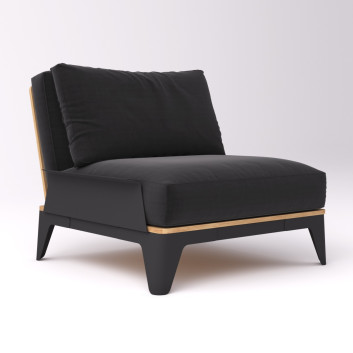 Armchair Drommel Bjorn Black
