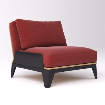 Armchair Drommel Bjorn Red