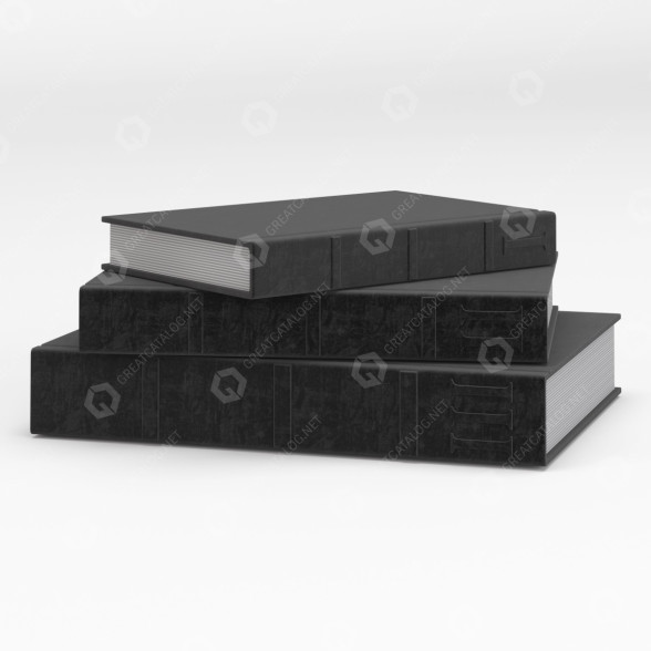 Livres Restoration Hardware Linen Book Boxes modèle 3D