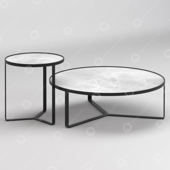 Столы Restoration Hardware Round table 3D модель