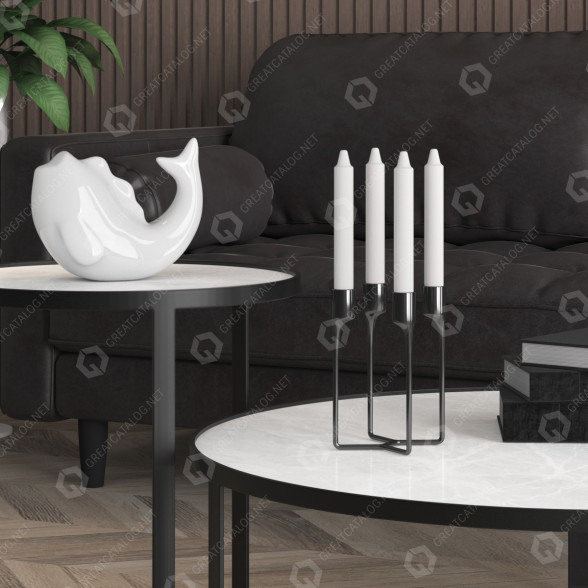 Candelabro y figurita Normann Copenhagen Decor Set 5 Modelo 3D