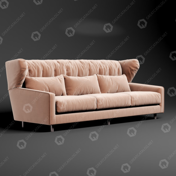 Диван Blanche Milton 3D модель