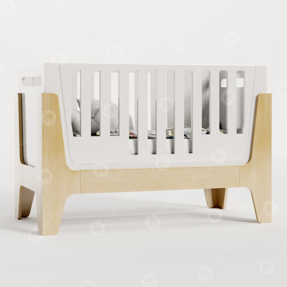 Bett Indigowood Tower Baby 3D-Modell