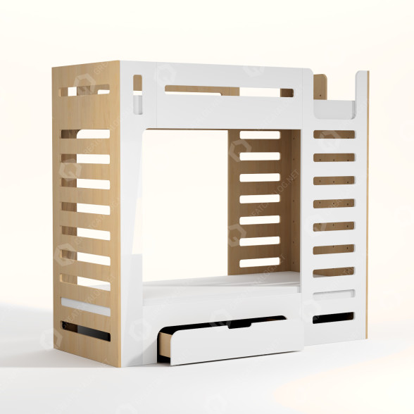 Bett Indigowood CuRocks 3D-Modell