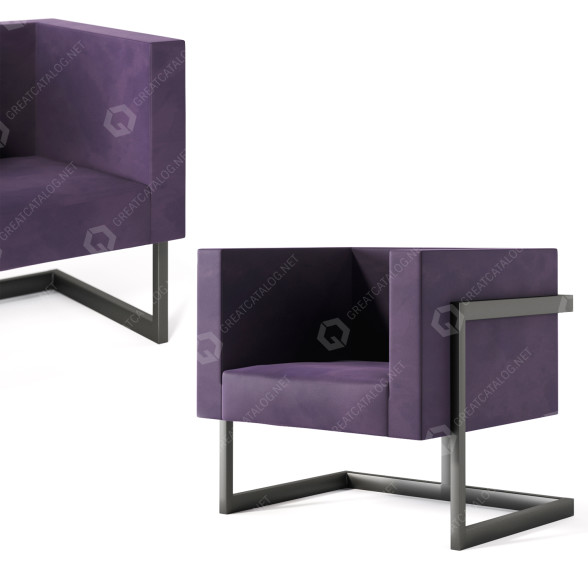 Armchair Waldberg Kafka 3D model