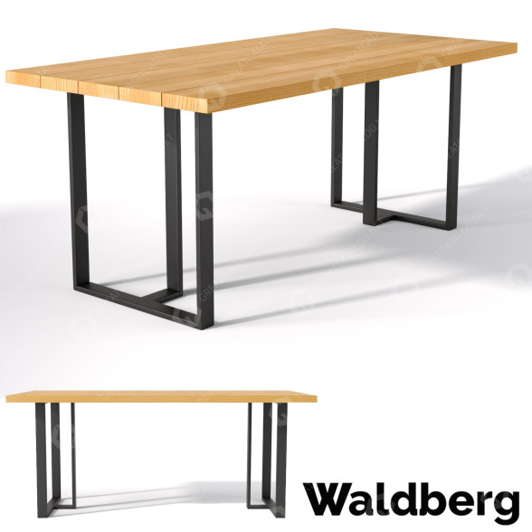 Tabelle Waldberg Leypcug 180 90 3D-Modell