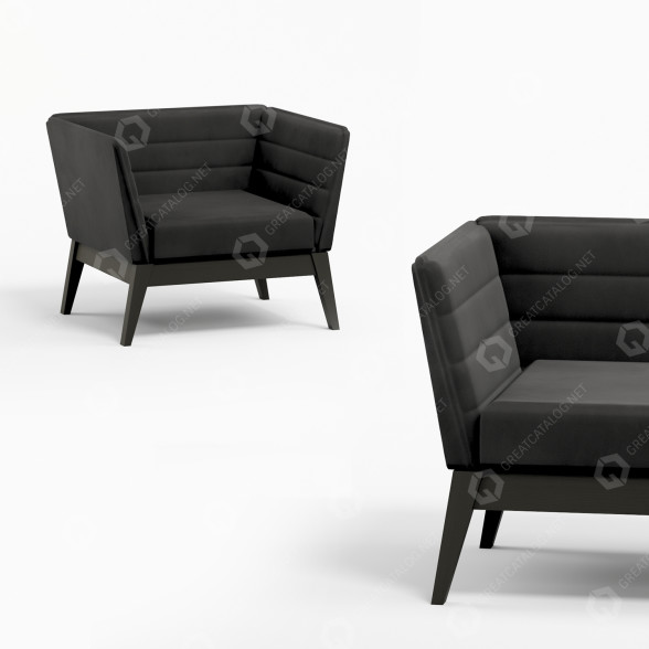 Sessel Waldberg Teodor 3D-Modell