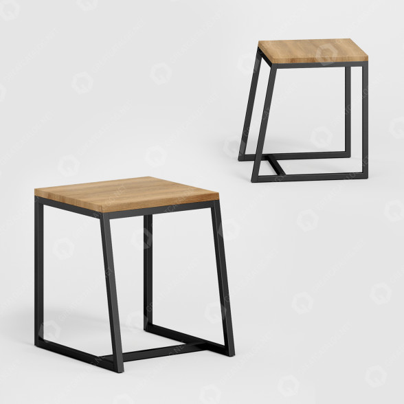 Hocker Cube44 Horizon 3D-Modell