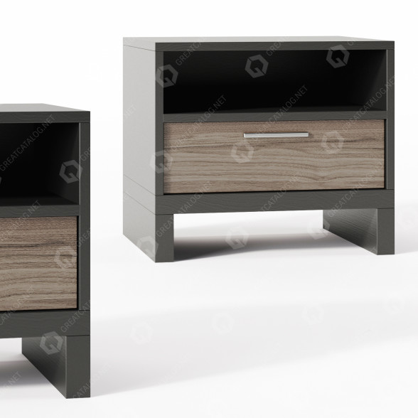 Stolik nocny Cube44 Sea Stone 02 model 3D