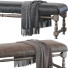 Ławka Light Gray Upholstered Accent - HenMat