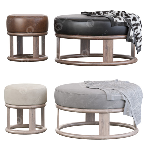 Ottomane und Pouf The Contract Chair Company Likewise 3D-Modell