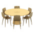 Table and Chairs Essential Home Bertoia and Lecco - HenMat