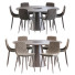 Table and Chairs Essential Home Bertoia and Lecco - HenMat