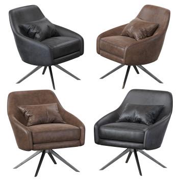 Sessel Roar & Rabbit Leather Pleated
