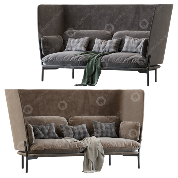 Canapé &Tradition Cloud High Back LN6 modèle 3D