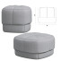 Pufs Normann Copenhagen Circus Velour - HenMat