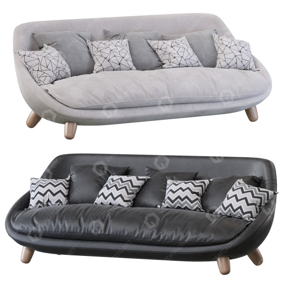 Sofa Moooi Love High Back 3D-Modell