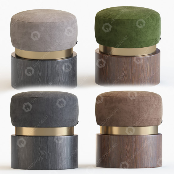 Пуф Mondo Collection Luna B Stool 3D модель