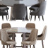 Table and Chairs Luxdeco Torre Adima Side and Dining - HenMat