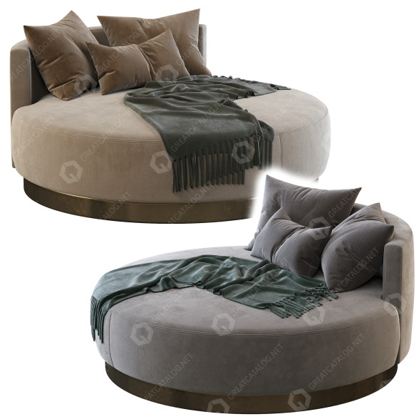 Tagesbett Laskasas Skarlet 3D-Modell