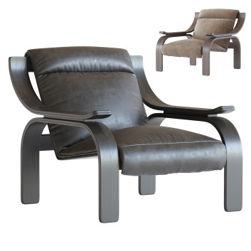 Крісло Cassina Leather Woodline
