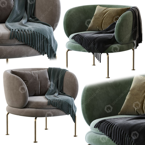 Fotel LaCividina Soave model 3D
