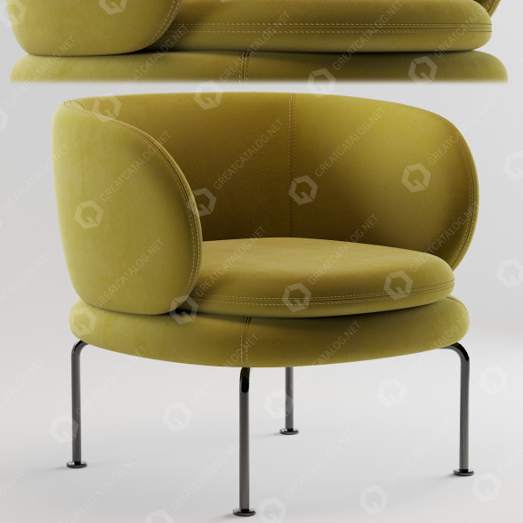 Fotel LaCividina Soave model 3D
