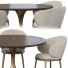 Table and Chairs Mario Ferrarini Fashionable Dining and Mun - HenMat