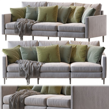 Sofa 3-Seat Modular Design 3D-Modell