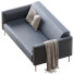 Sofa Tuxedo D2 Blue - Paramatma