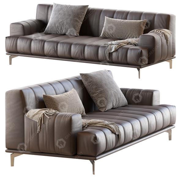 Sofa Papadatos Chloe Leather 3D-Modell