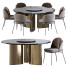 Mesa y sillas Casamilano Baron Sea Foam and Round - HenMat