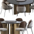 Mesa y sillas Casamilano Baron Sea Foam and Round - HenMat