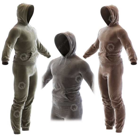 Vêtements Mens Tracksuit modèle 3D