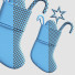 Décoration Merwin Festive Burlap Stocking - HenMat
