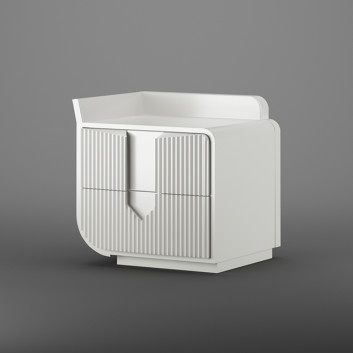 Table de chevet White Modèle 3D