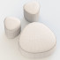 Ottoman and Pouf West Elm Pebble - HenMat