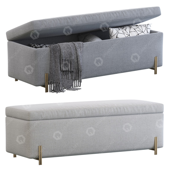 Ławka West Elm Mod Storage model 3D